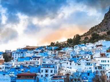 синий город марокко